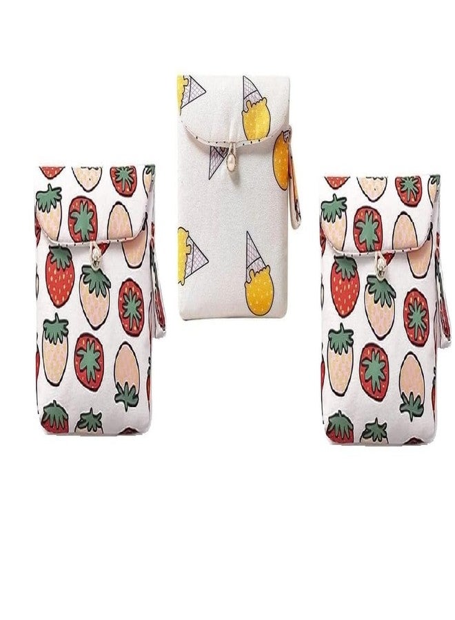 Jaydev Zone Sanitary Napkin Pouch for Women and Girls - Pad Holder for Office Lady, Travel, Cotton Period Pack of 2 Multi Color - Image 2